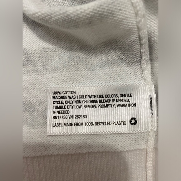 Goodfellow & Co Men's Striped Pullover Sweater, Color White/Striped,Size L - Picture 12 of 13